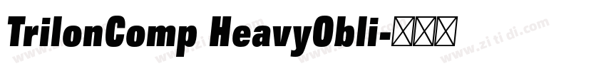 TrilonComp HeavyObli字体转换 TrilonComp HeavyObli字体转换